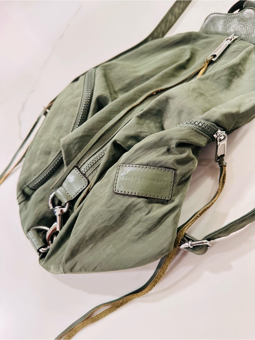Rebecca Minkoff Julian Nylon Backpack in Olive - Picture 6 of 14